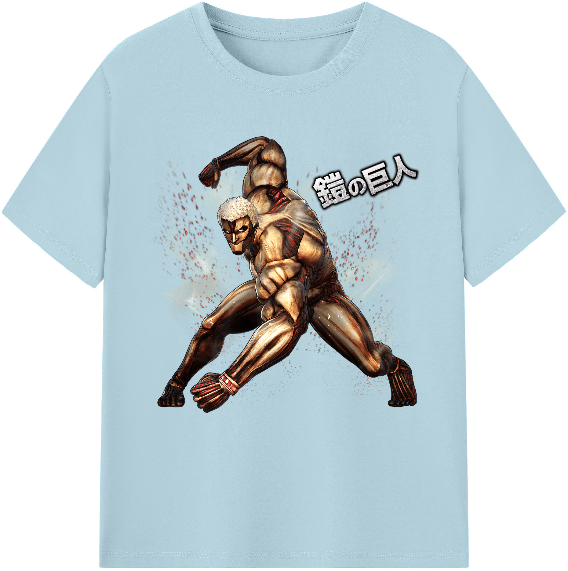 （画像用） 進撃の巨人 Attack on Titan 綿100％半袖Tシャツ（フロントプリント）